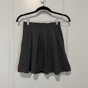 H&M Charcoal Pinstripe Skater Skirt